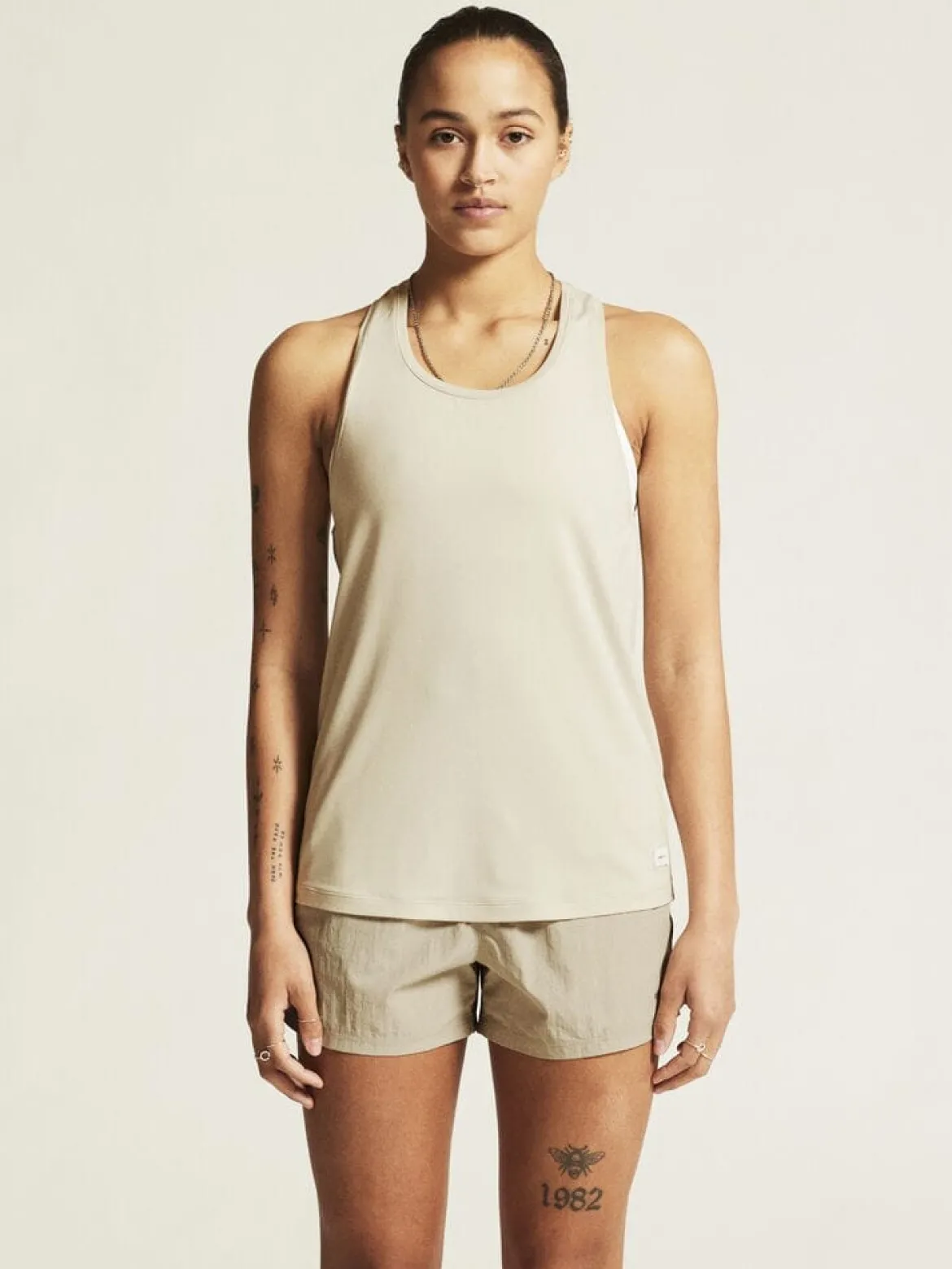 Women's Collective Singlet - Plaster