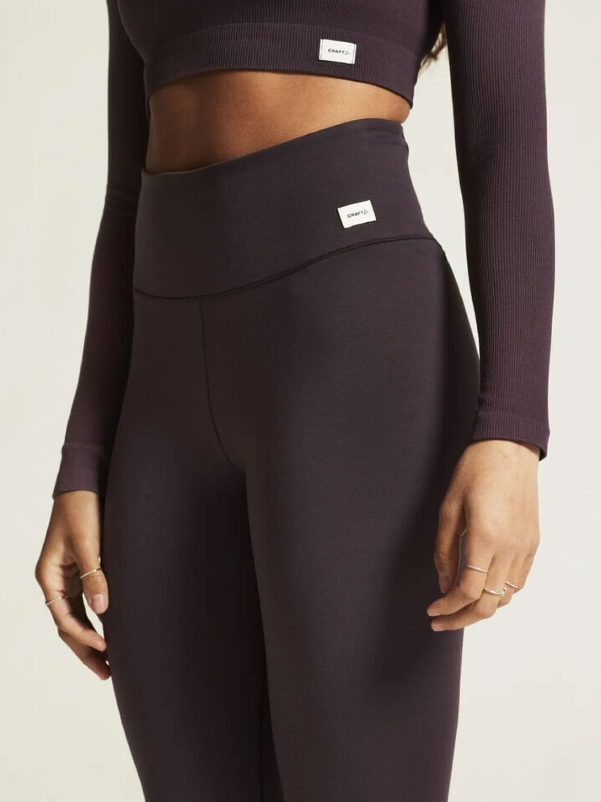 Women's Collective 7/8 Tights - DK PLUM