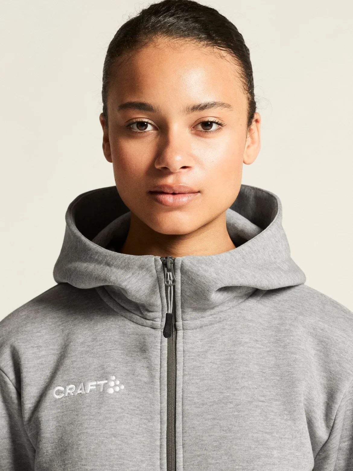 Women's Community 2.0 Logo Full-Zip Hoodie - GREY MELANGE