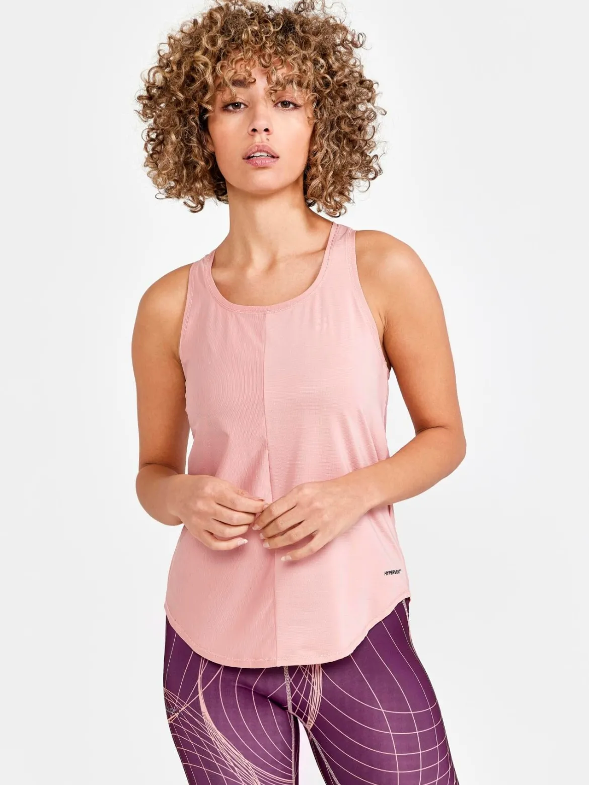 Women's Core Charge Rib Singlet - GLOW