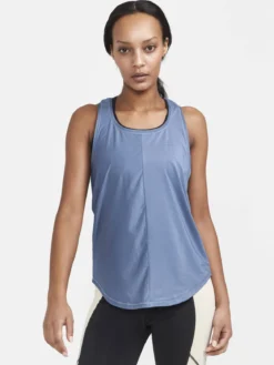 Women's Core Charge Rib Singlet - GLOW