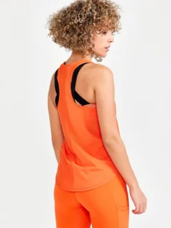 Women's Core Charge Rib Singlet - GLOW