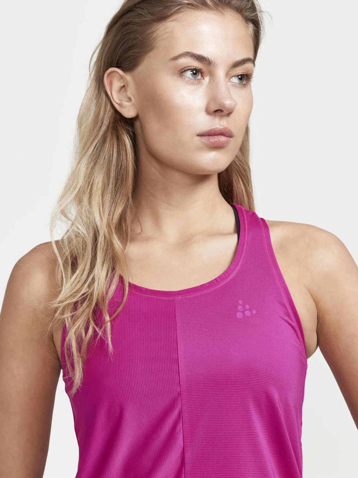 Women's Core Charge Rib Singlet - GLOW