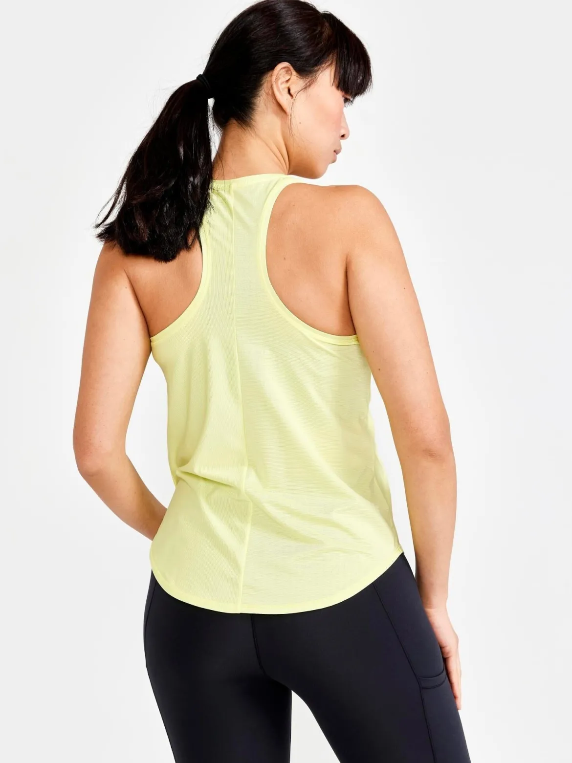 Women's Core Charge Rib Singlet - GLOW