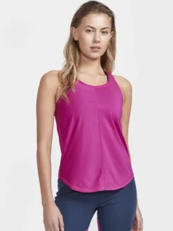 Women's Core Charge Rib Singlet - GLOW