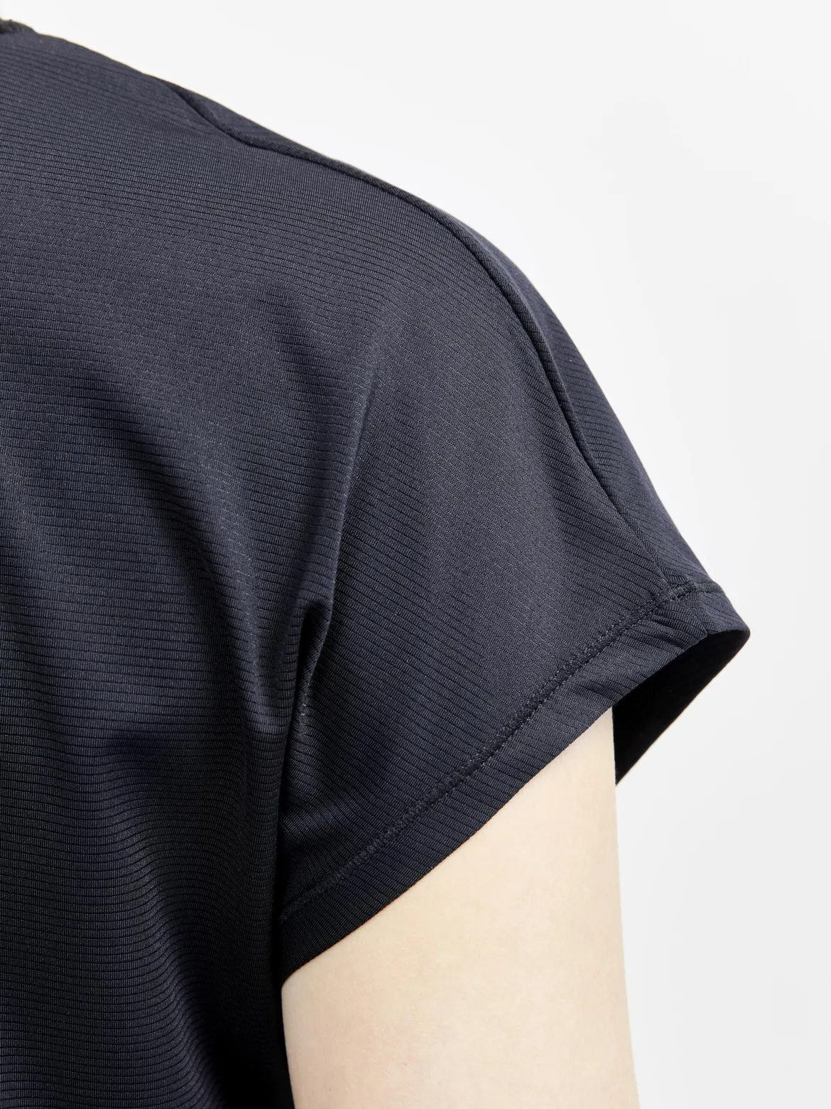 Women's Core Charge Rib Tee - Black
