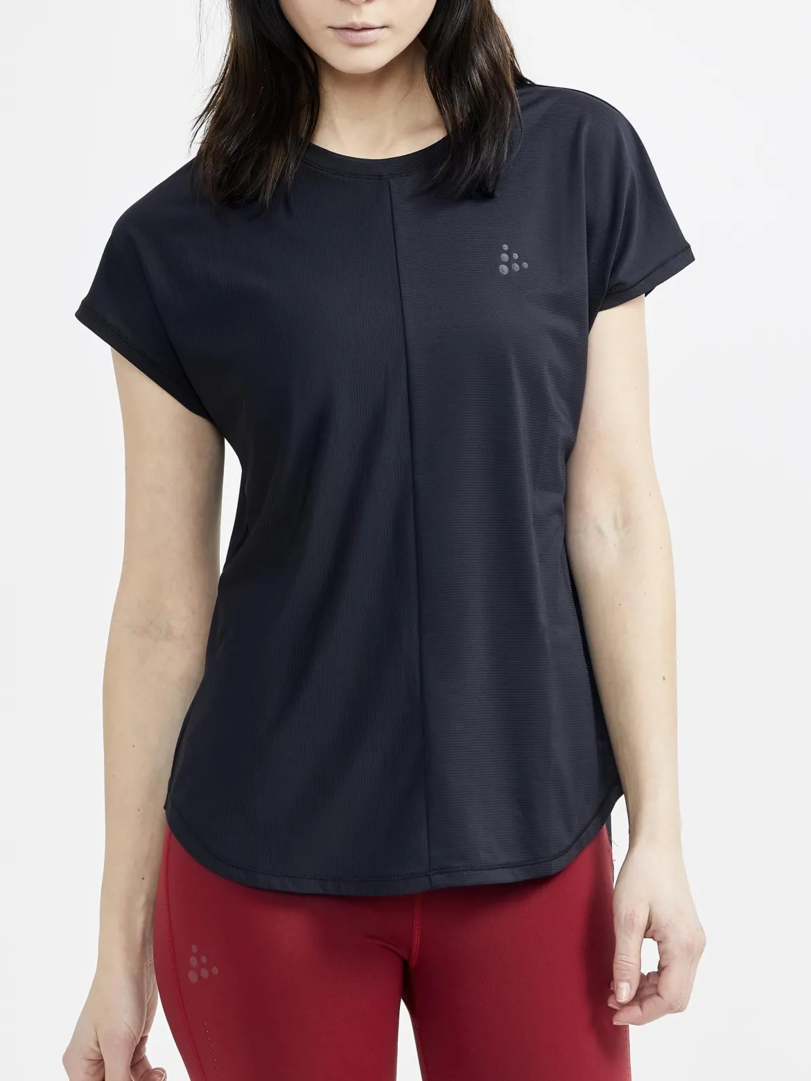 Women's Core Charge Rib Tee - Black