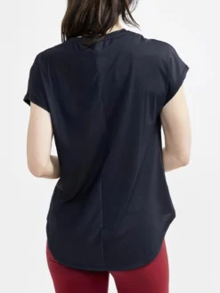 Women's Core Charge Rib Tee - Black