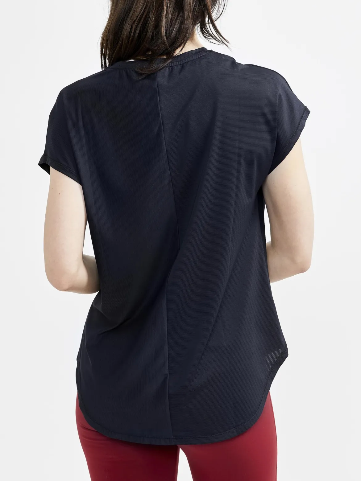 Women's Core Charge Rib Tee - Black