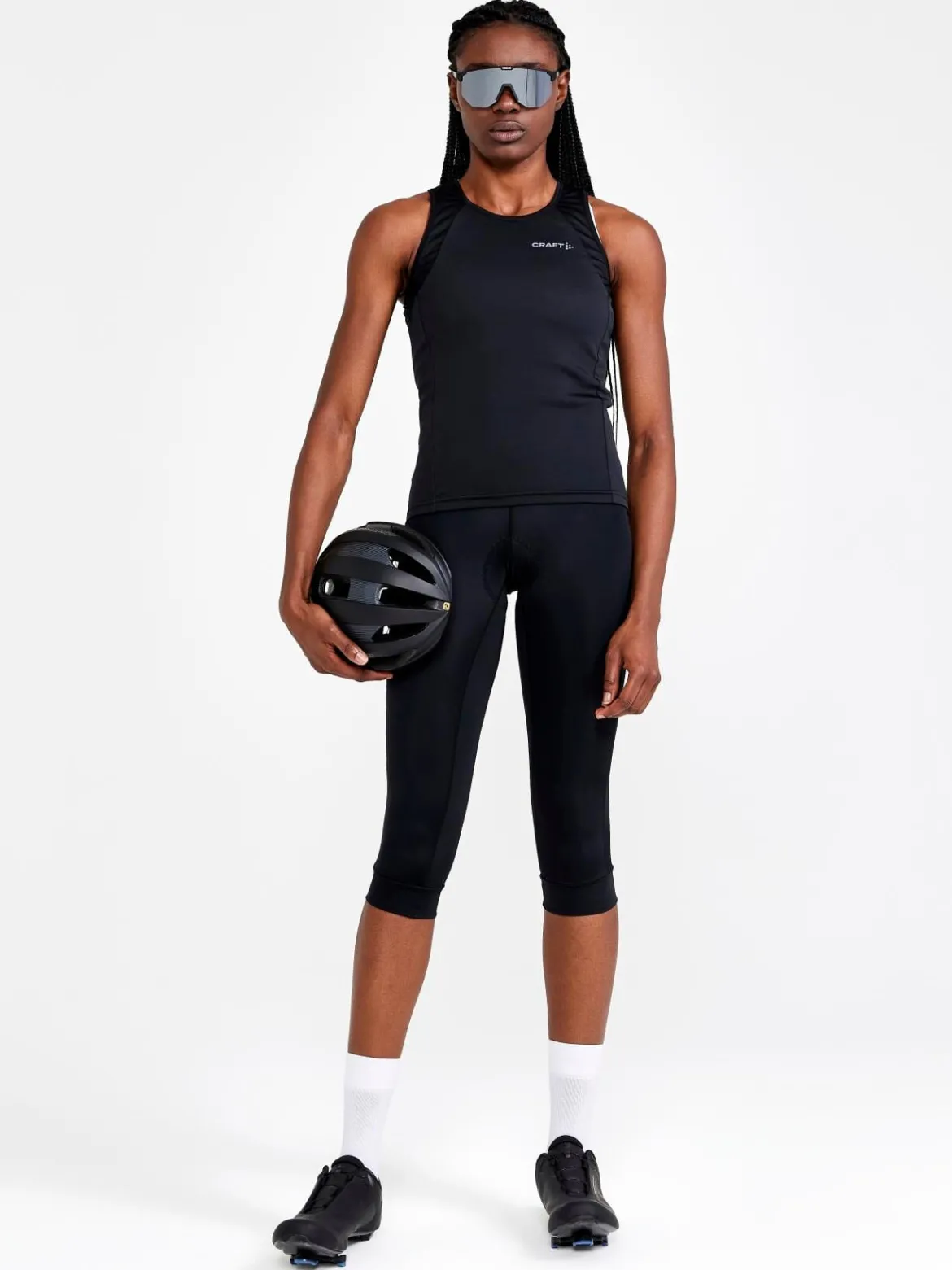 Women's Core Endur Cycling Singlet - Black