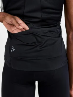 Women's Core Endur Cycling Singlet - Black