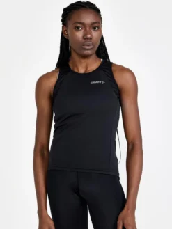 Women's Core Endur Cycling Singlet - Black