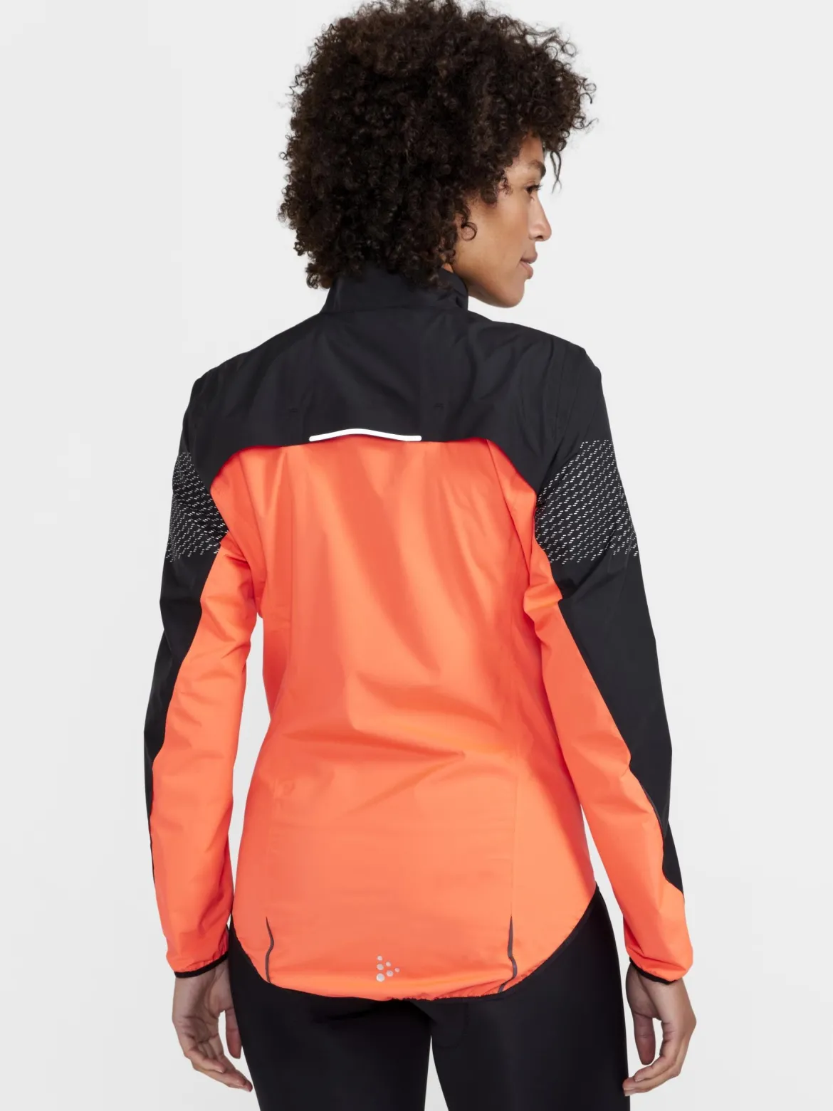 Women's Core Endur Lumen Hydro Bike Jacket - BLACK/SHOCK