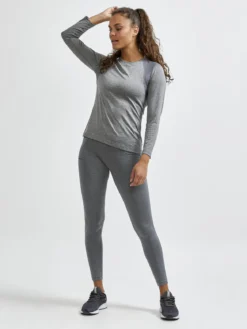 Women's Core Essence Training Tights - Dk Grey Melange