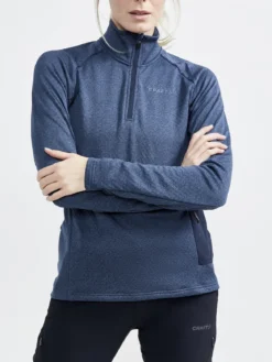 Women's Core Trim Thermal Midlayer - GREY MELANGE