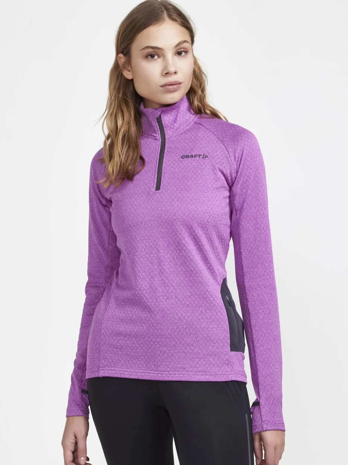 Women's Core Trim Thermal Midlayer - GREY MELANGE