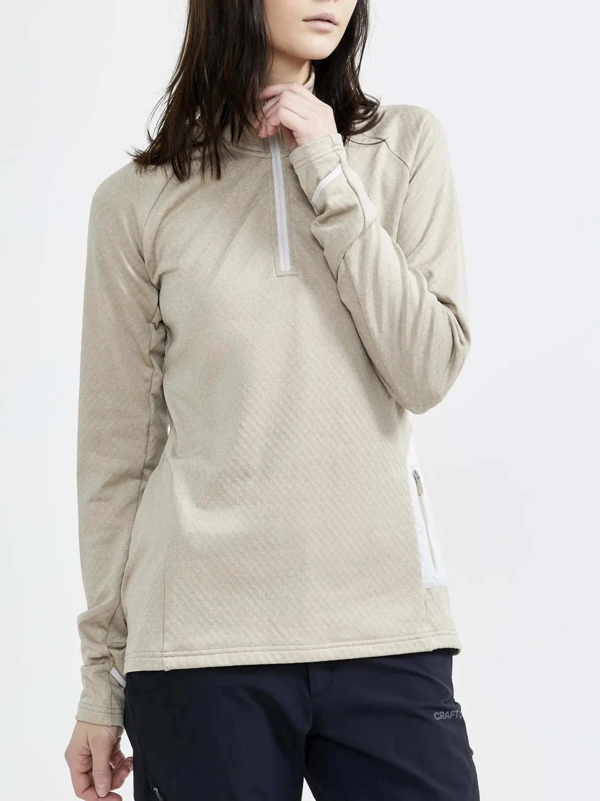 Women's Core Trim Thermal Midlayer - GREY MELANGE