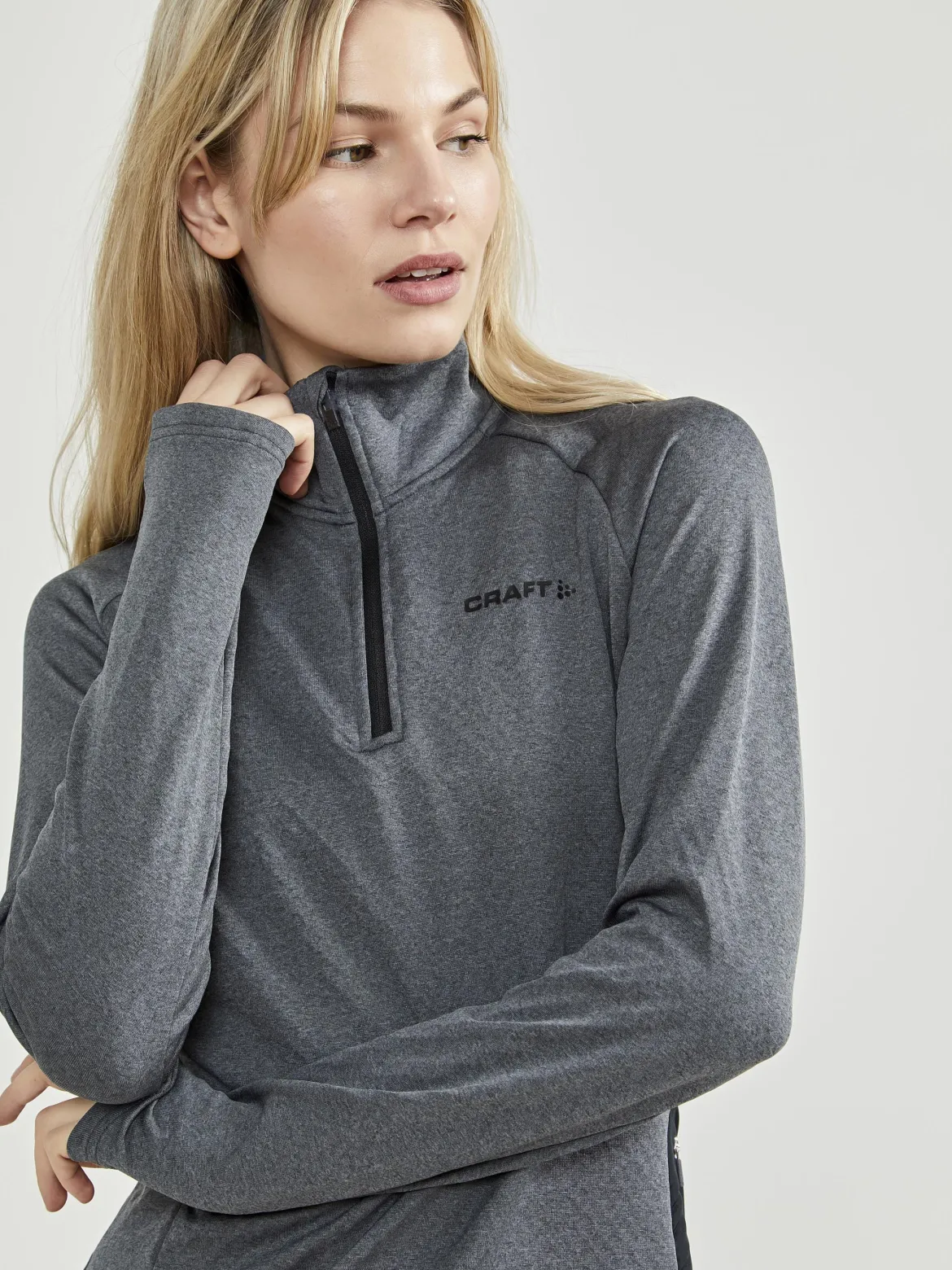 Women's Core Trim Thermal Midlayer - GREY MELANGE