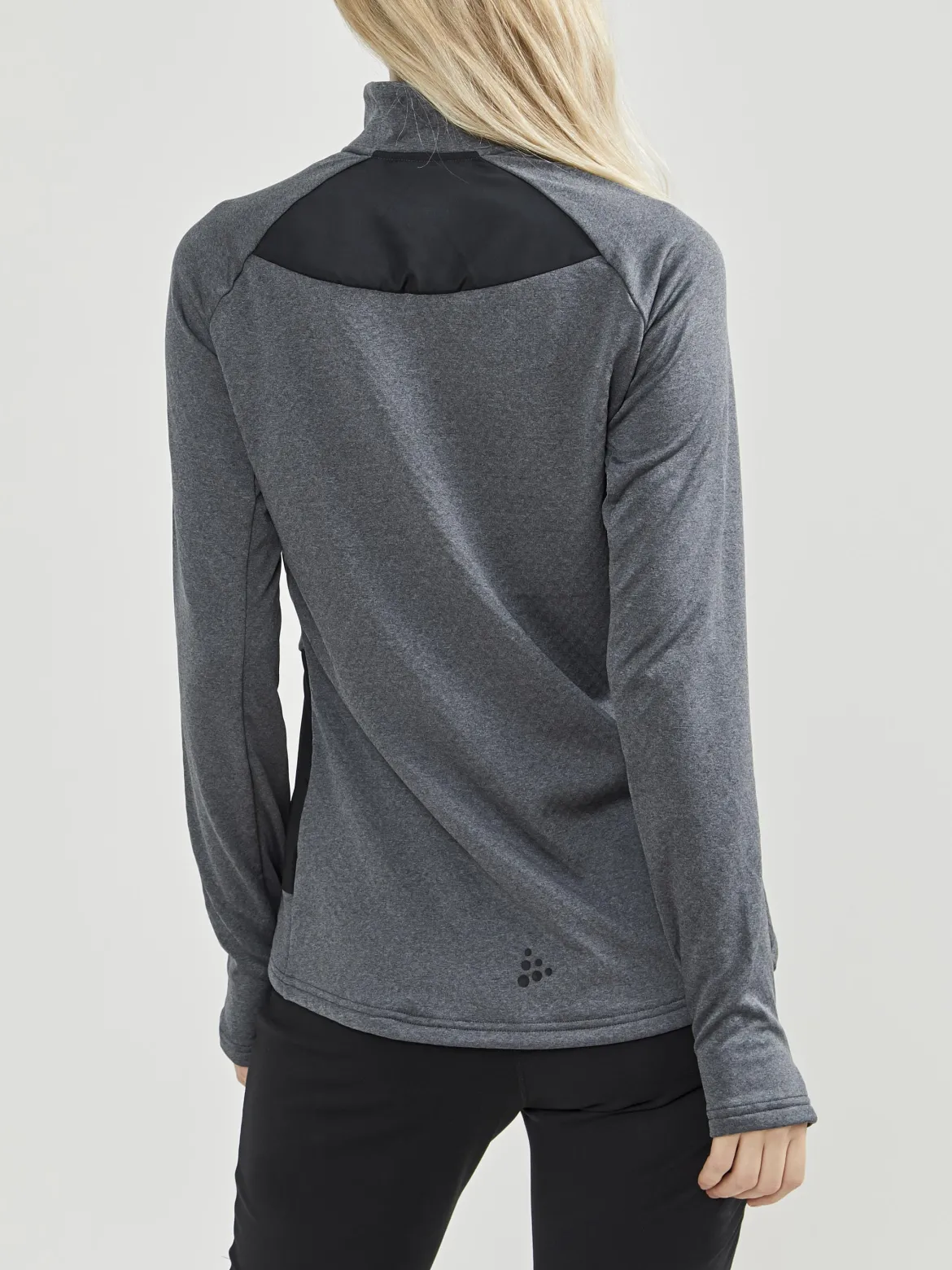 Women's Core Trim Thermal Midlayer - Dk Grey Melange