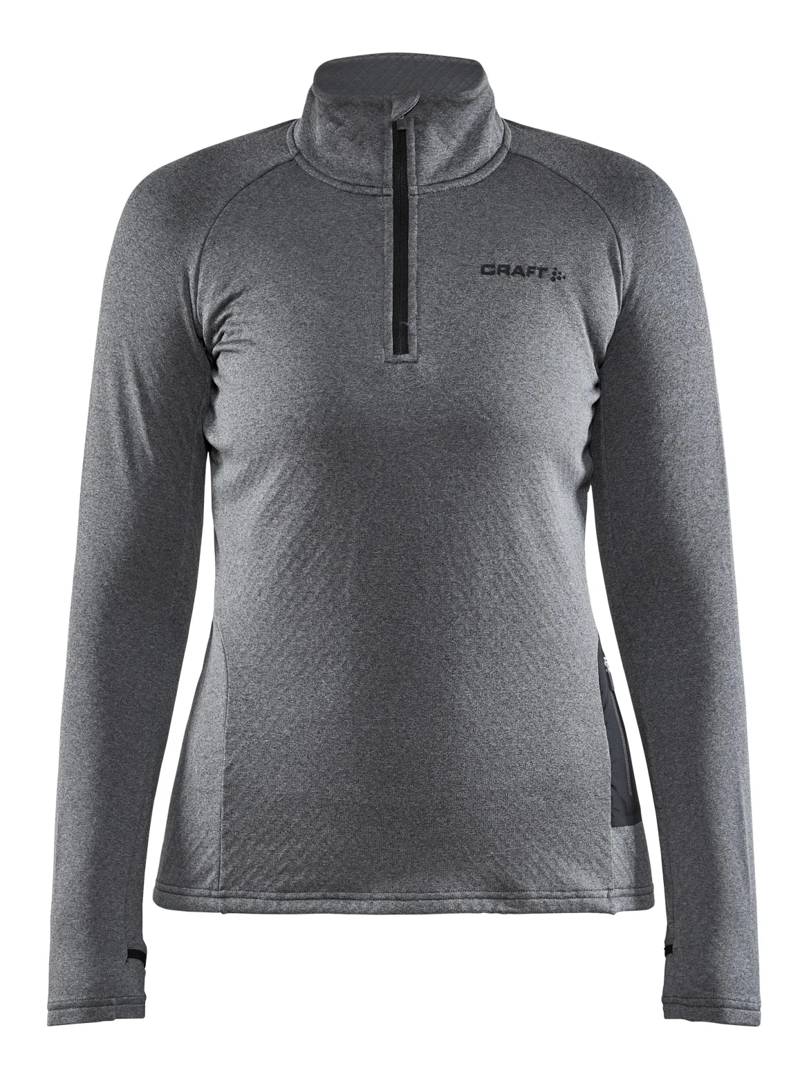 Women's Core Trim Thermal Midlayer - Dk Grey Melange