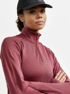 Women's Core Trim Thermal Midlayer - RHUBARB MELANGE