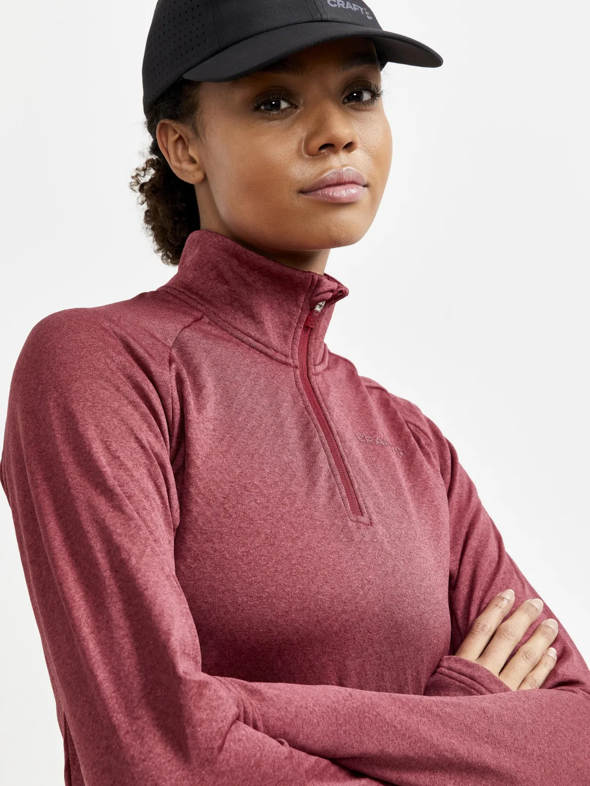 Women's Core Trim Thermal Midlayer - RHUBARB MELANGE