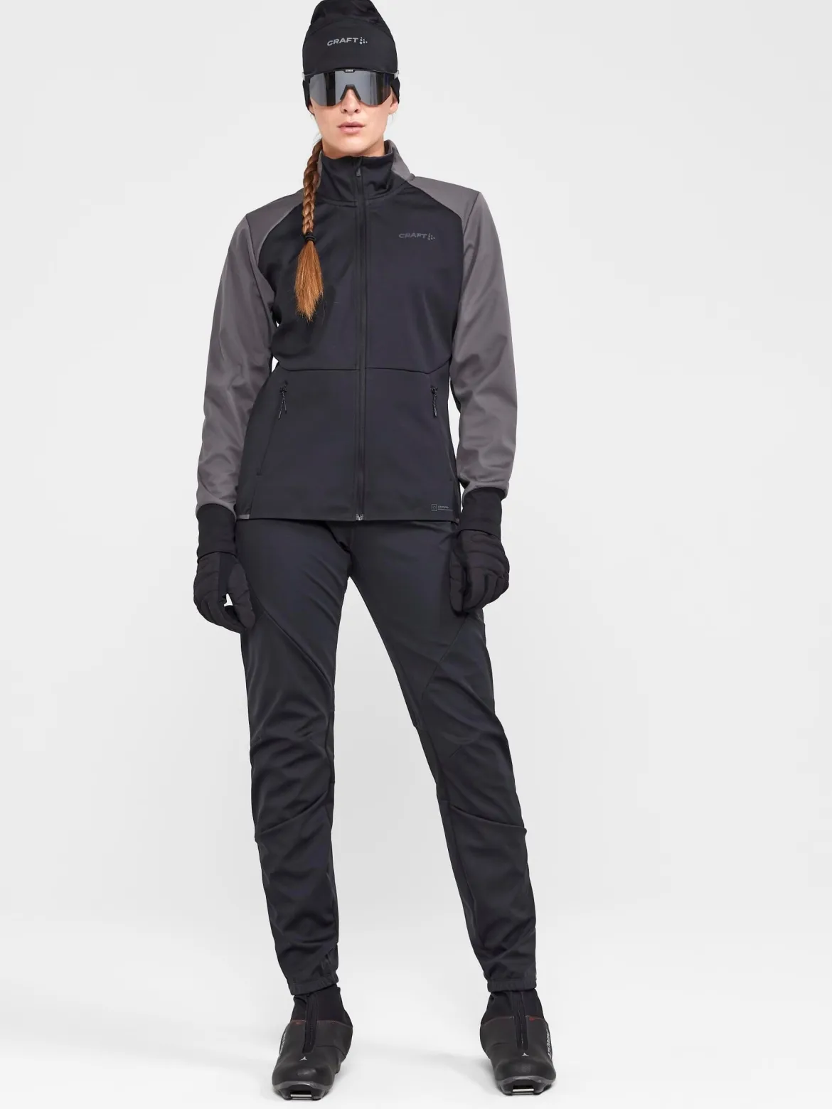 Women's Core XC Training Full-Zip Pants - Black