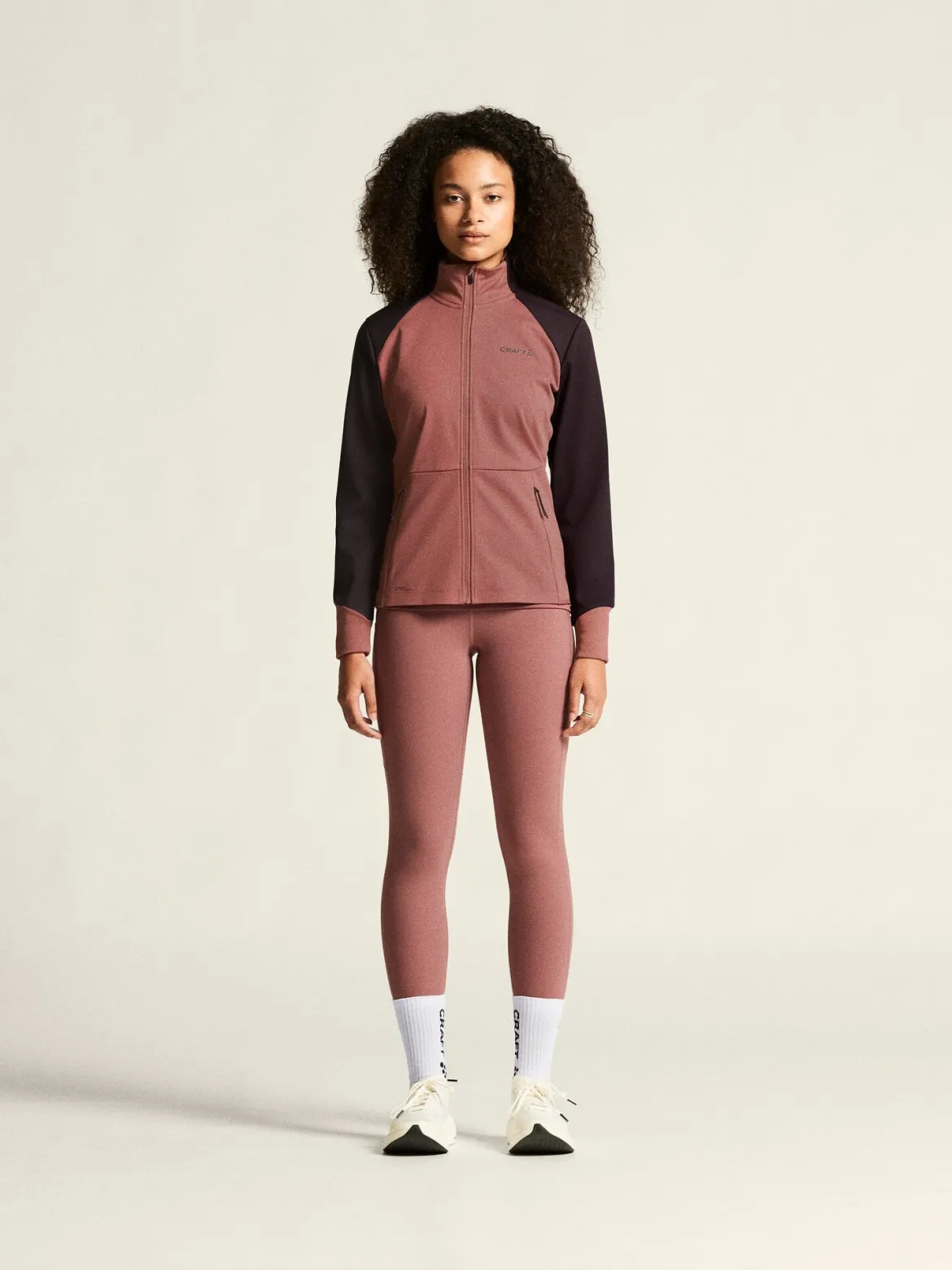 Women's Core XC Training Jacket - Rose Brown/DK Plum