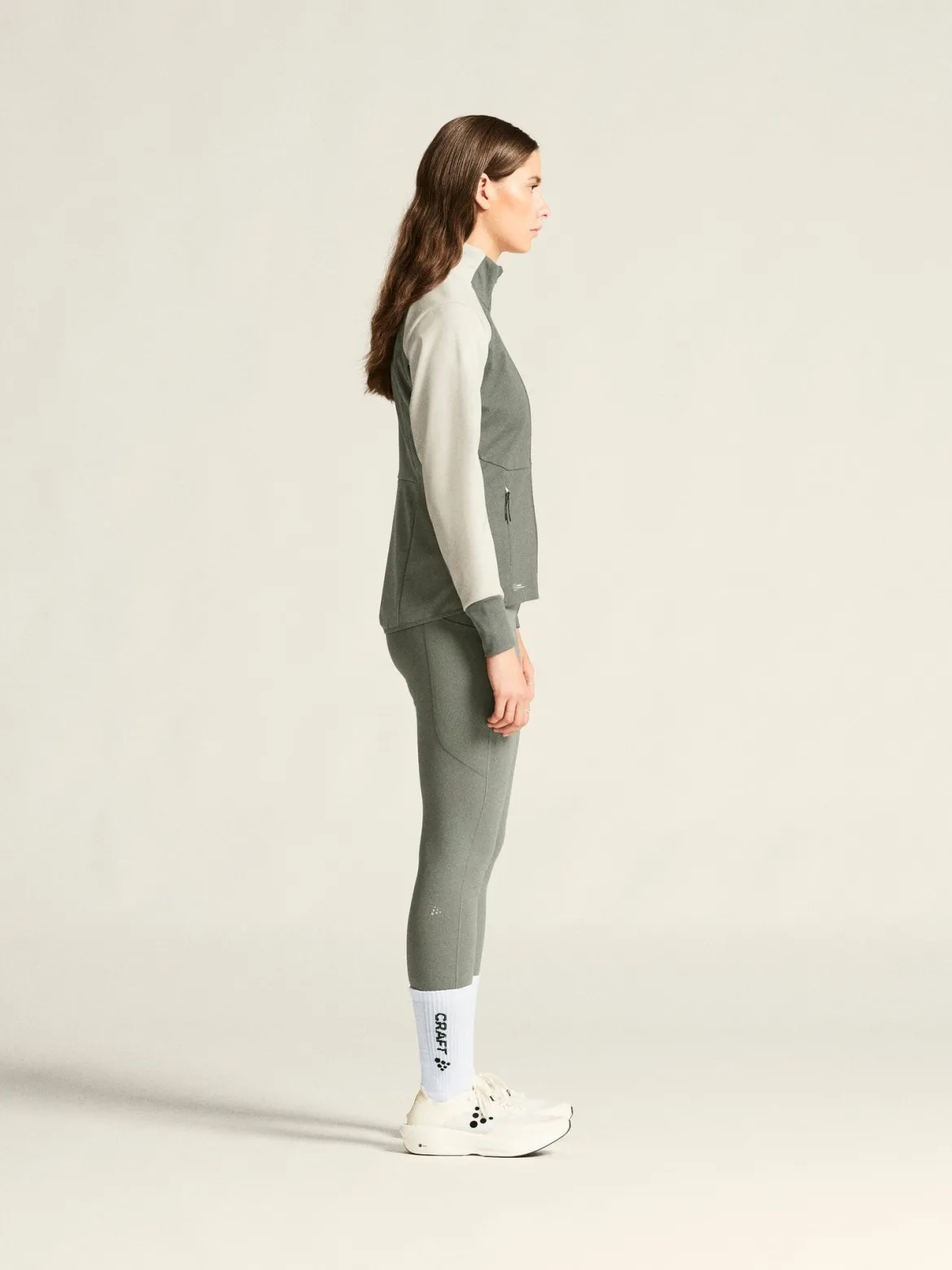 Women's Core XC Training Jacket - Leaf/Tofu