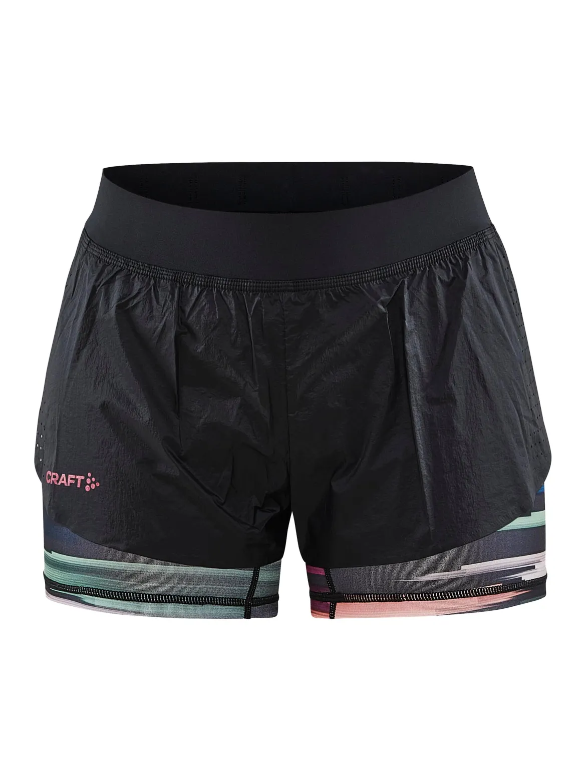 Women's CTM Distance 2In1 Running Shorts - MULTI-ROXO