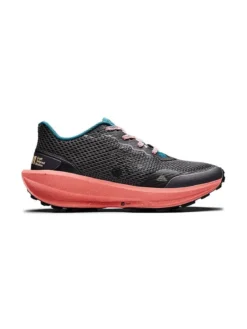Women's CTM Ultra Trail Running Shoes - Granite/Coral
