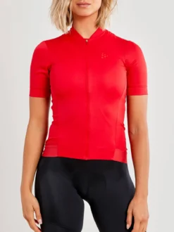 Women's Essence Cycling Jersey - Bright Red