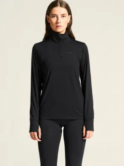 Women's Flow HZ LS - Black Melange