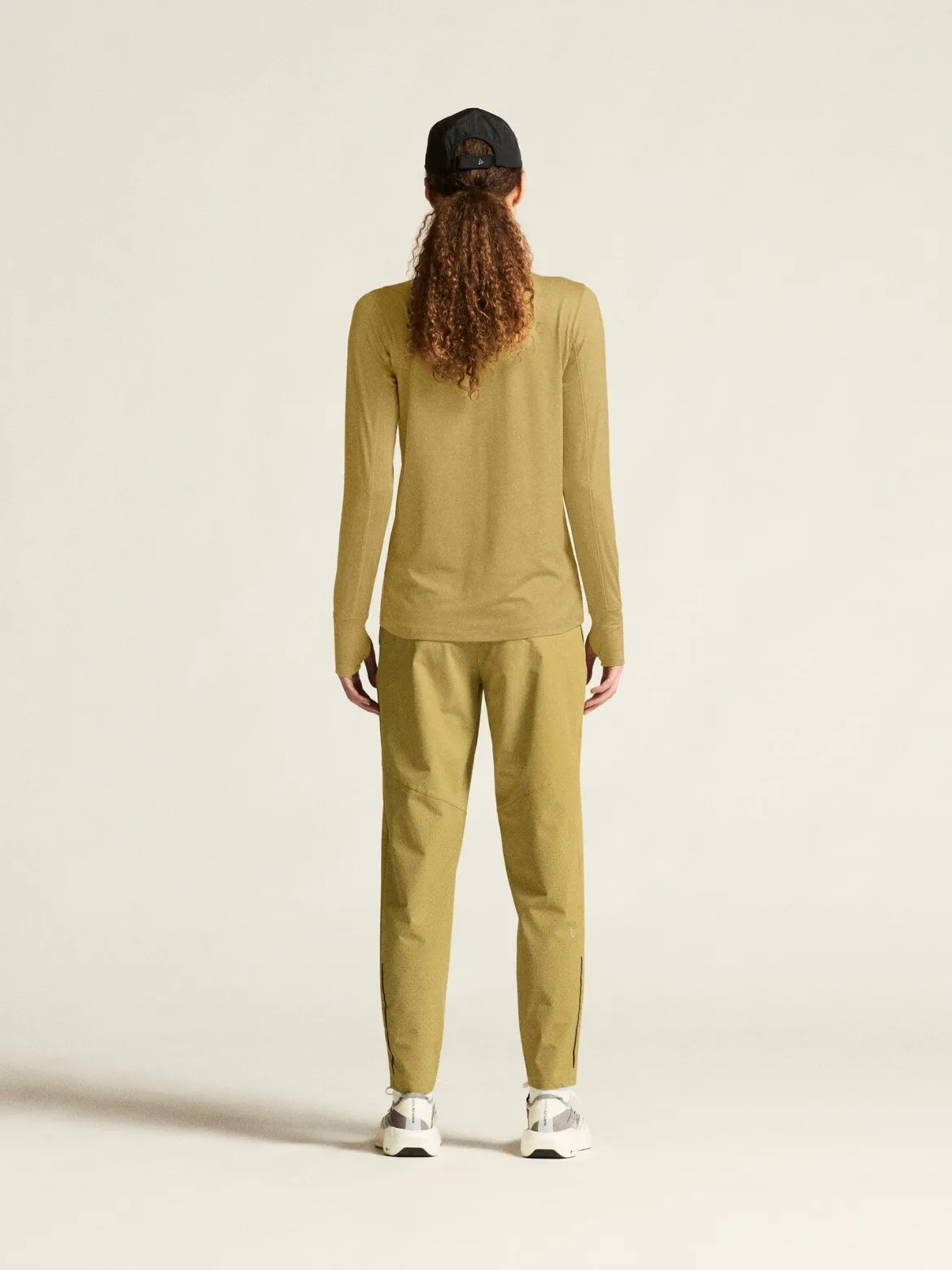 Women's Flow HZ LS - KHAKI MELANGE