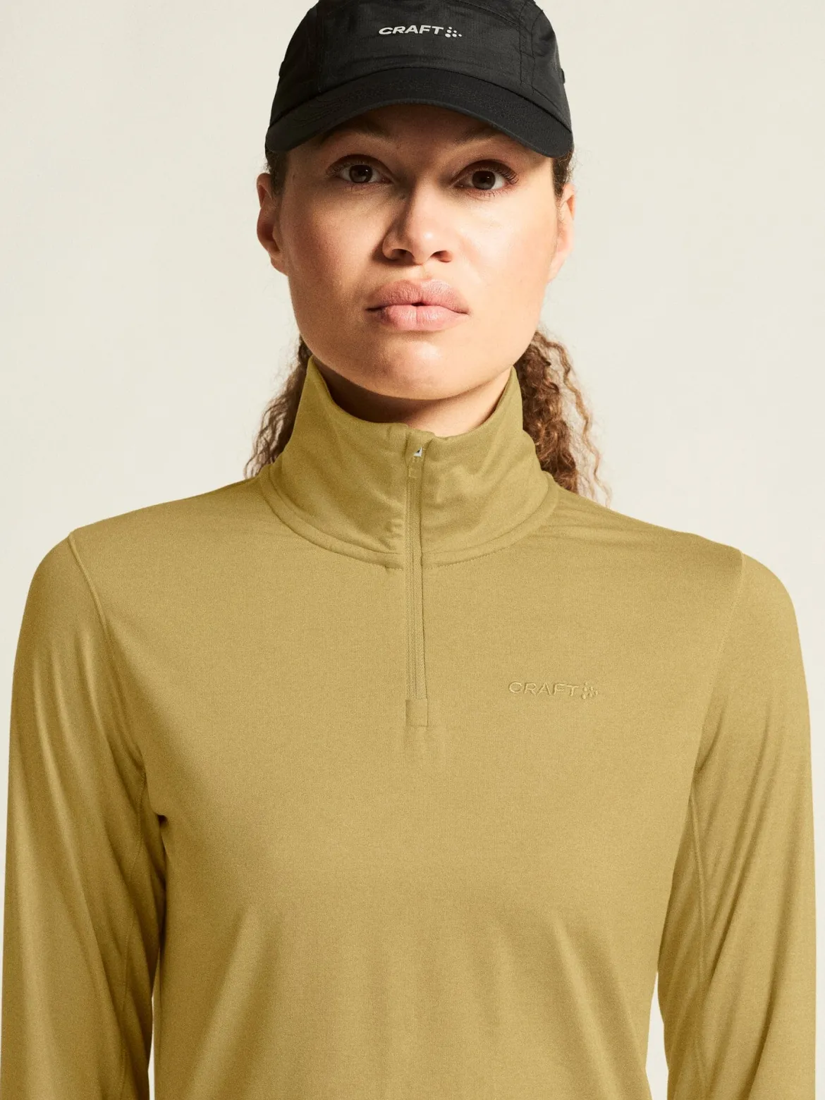 Women's Flow HZ LS - KHAKI MELANGE