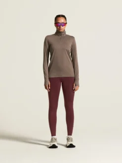 Women's Flow HZ LS - Plum Taupe/Melange