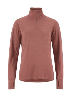 Women's Flow HZ LS - ROSE BROWN/MELANGE