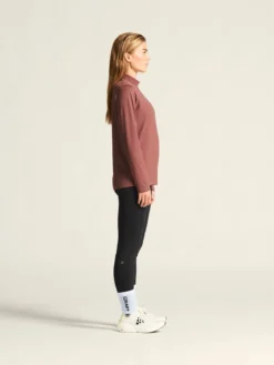 Women's Flow Ms Longsleeve - ROSE BROWN/MELANGE