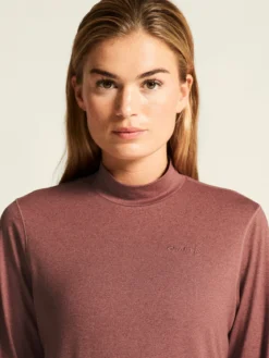 Women's Flow Ms Longsleeve - ROSE BROWN/MELANGE