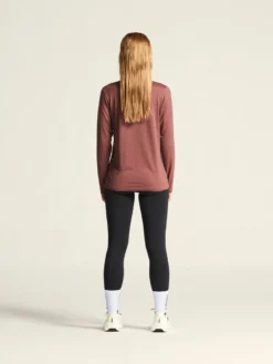 Women's Flow Ms Longsleeve - ROSE BROWN/MELANGE
