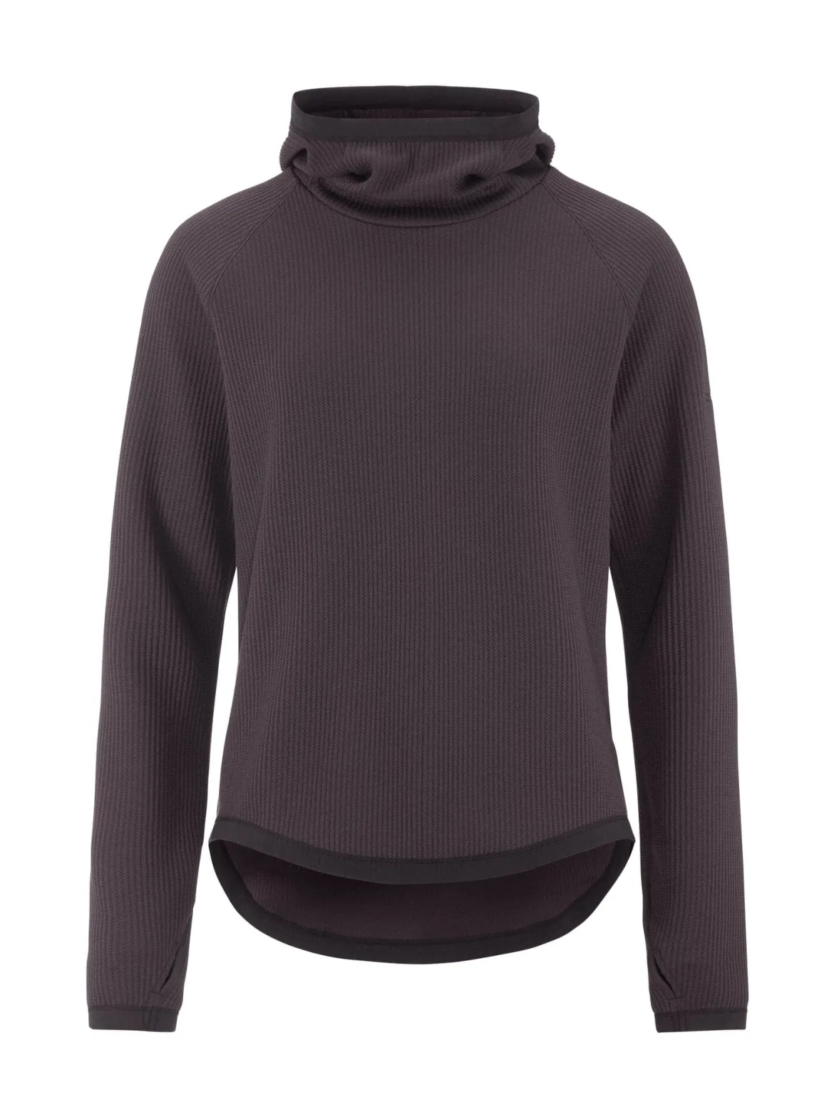 Women's Grid Hood - DK PLUM