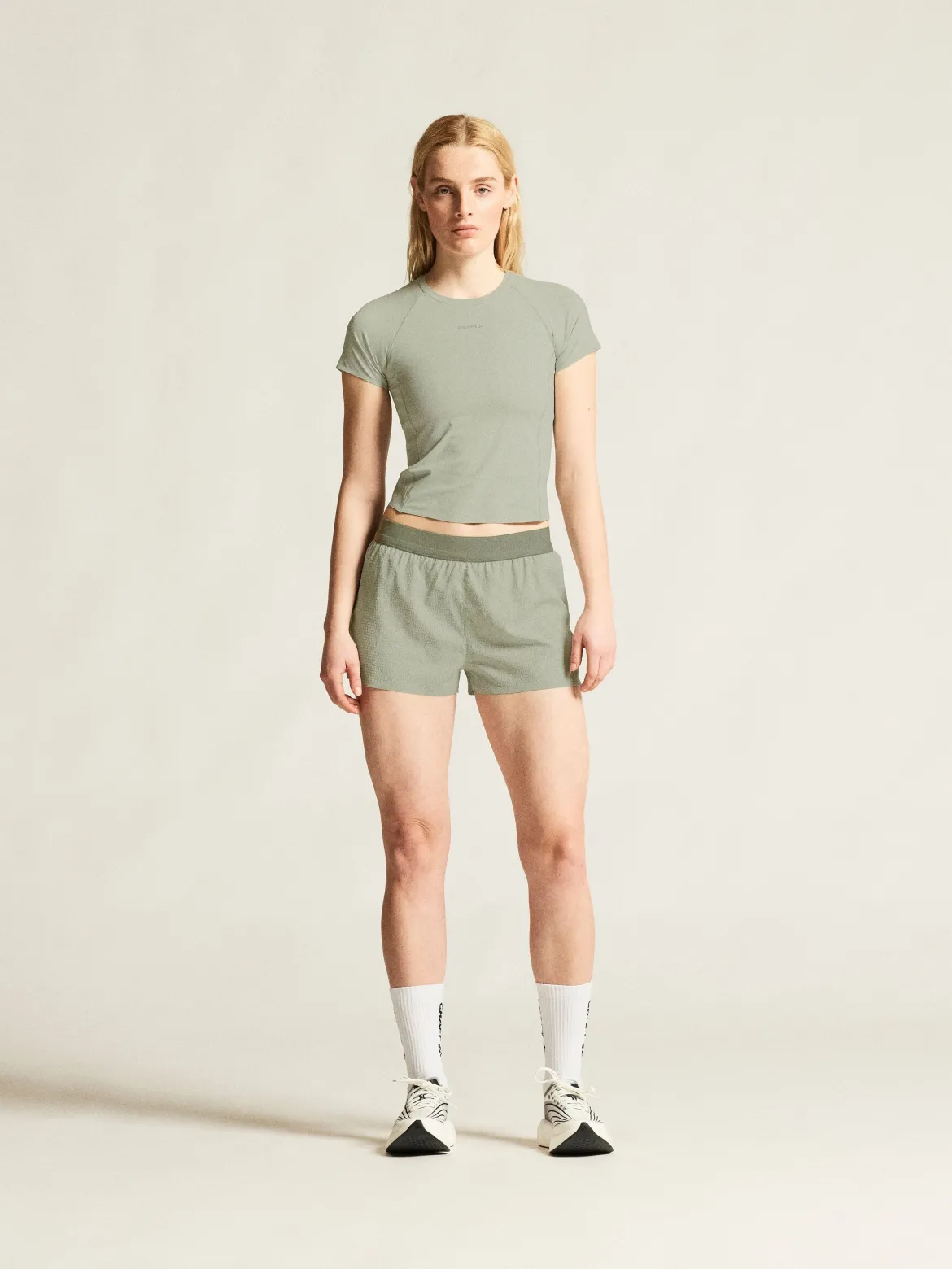 Women's Hypervent Cropped Tee - PIGEON