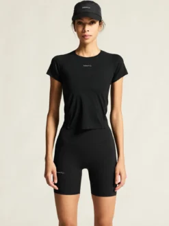 Women's Hypervent Cropped Tee - Black