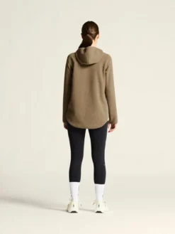 Women's Join Pile Fleece Full-Zip Hood - Taupe