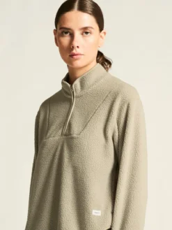 Women's Join Pile Fleece Half-Zip - Hay