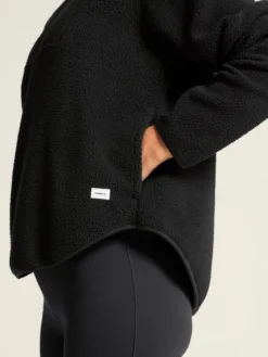 Women's Join Pile Fleece Half-Zip - Black