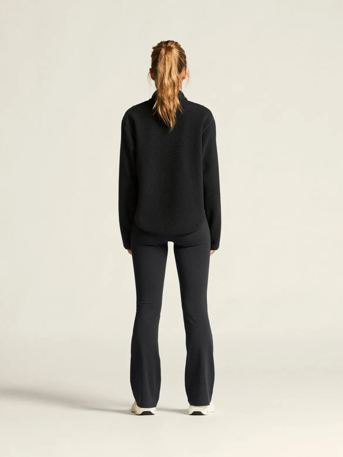 Women's Join Pile Fleece Half-Zip - Black