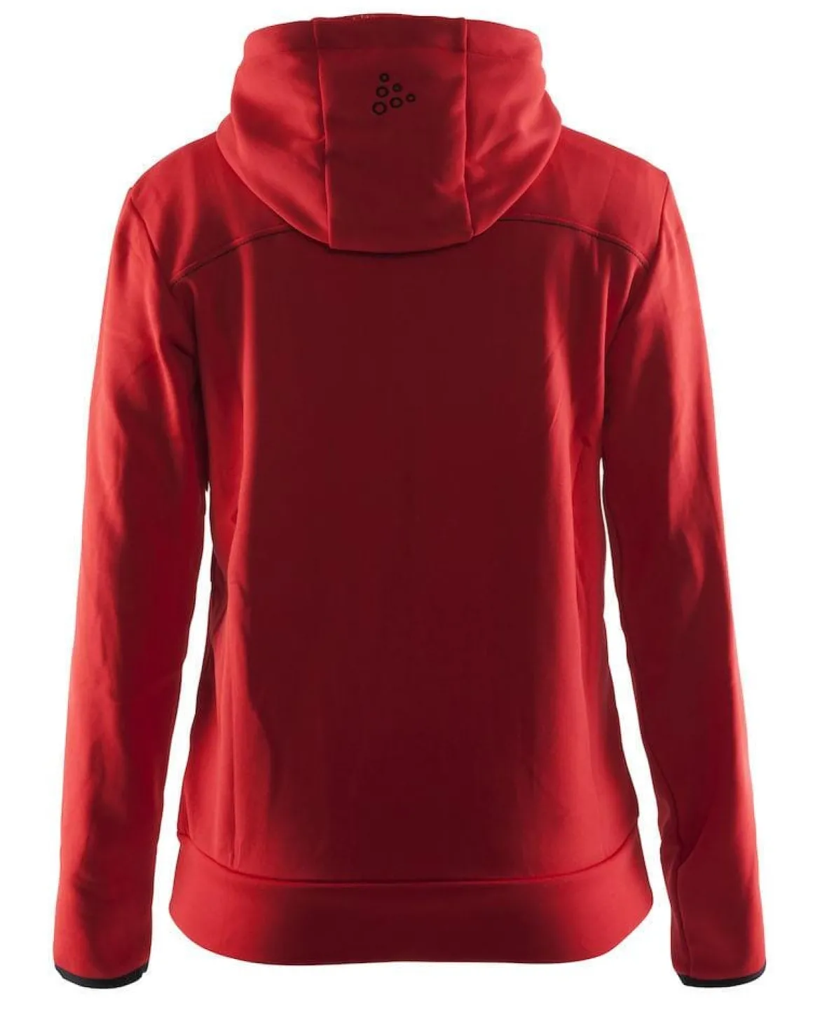 Women's Leisure Full Zip Hood - BRIGHT RED/BLACK
