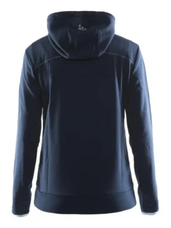 Women's Leisure Full Zip Hood - DK NAVY