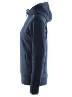 Women's Leisure Full Zip Hood - DK NAVY